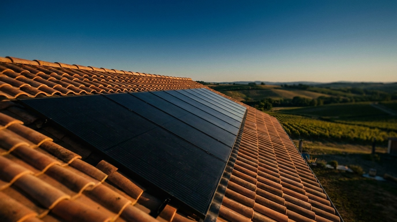 Installation photovoltaïque sur toiture résidentielle dans la Loire